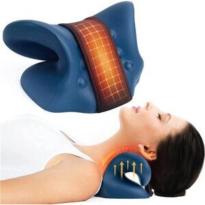 Neck Stretcher for Neck Pain Relief, Heated Cervical Neck Traction Device with G